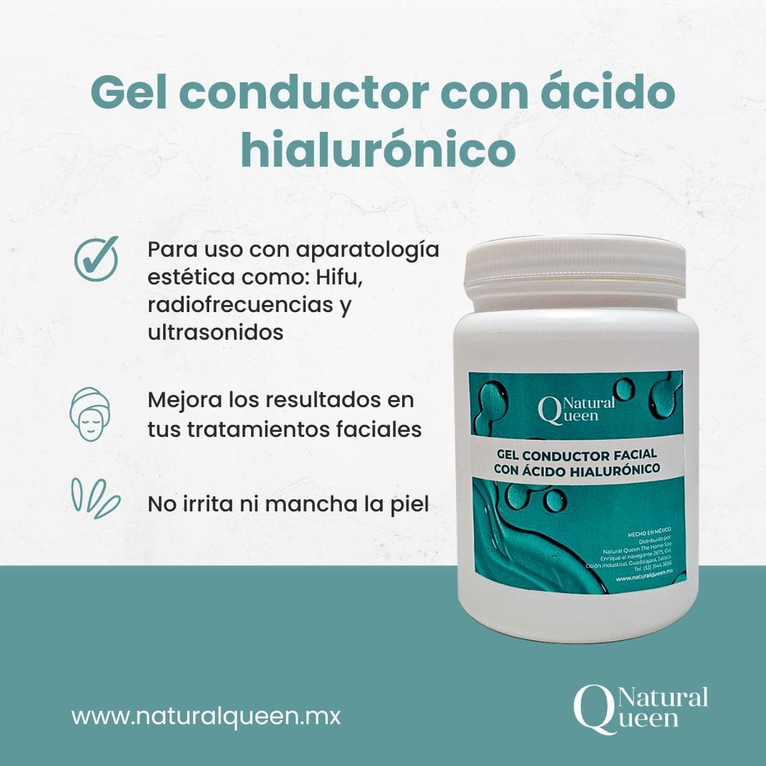 gel conductor facial con acido hialuronico