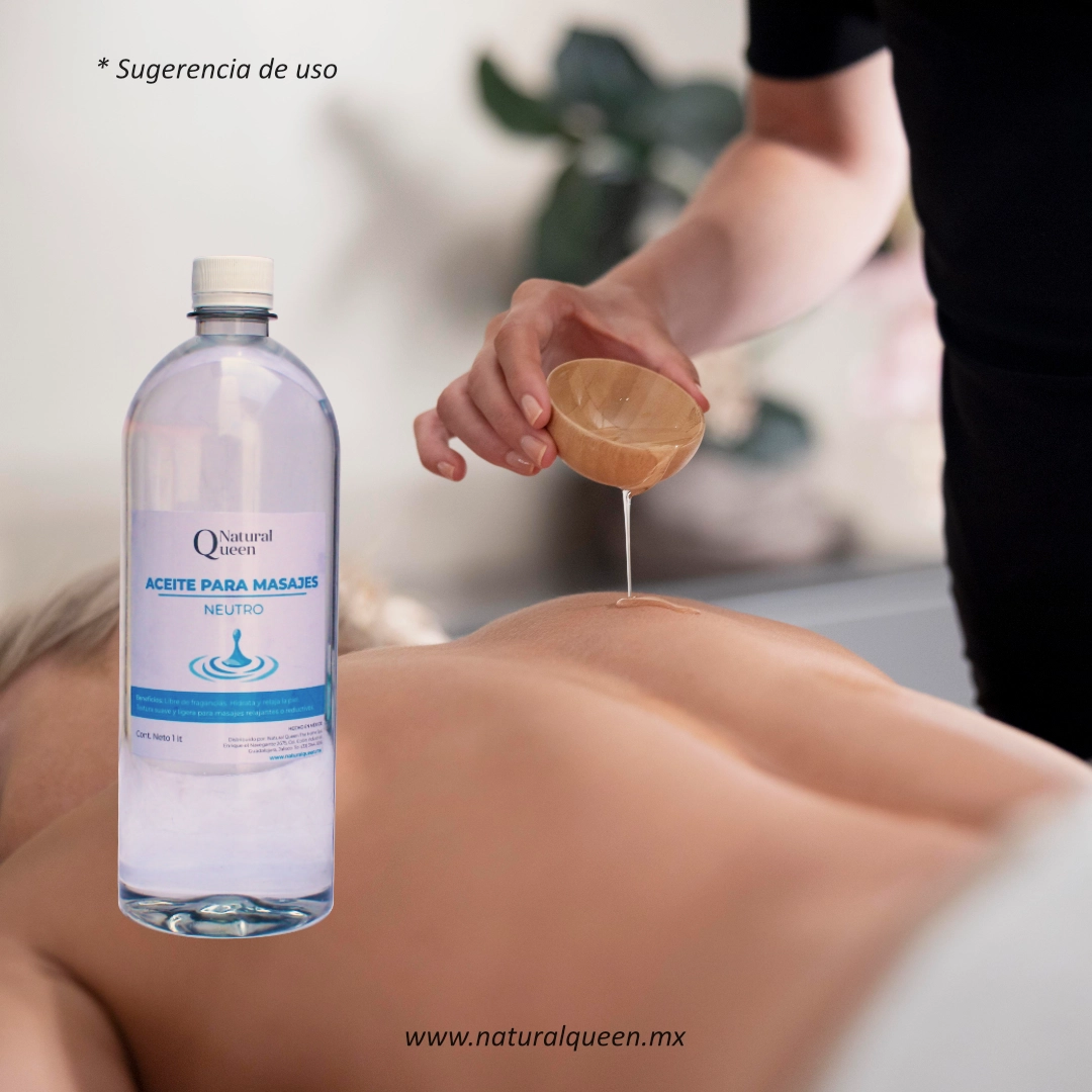 Aceite neutro para masajes 1 litro - Imagen 3